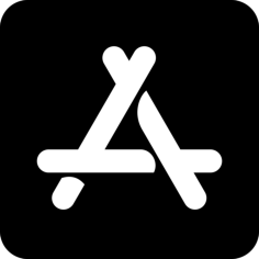 Brand App Store Ios Stencil Svg Design File, Free Vectors File